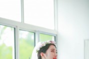 뷰티 모델 진주비, 웨딩 화보 공개